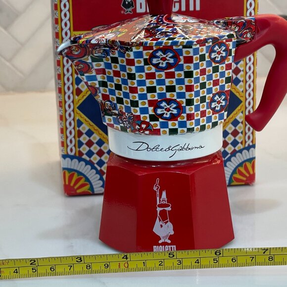 -SOLD-❌  Bialetti × Dolce & Gabbana Moka Express — “Carretto Siciliano” 3-Cup - Picture 11 of 12